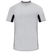 Bulwark Two-Toned Baselayer with Mesh Gusset in Gray